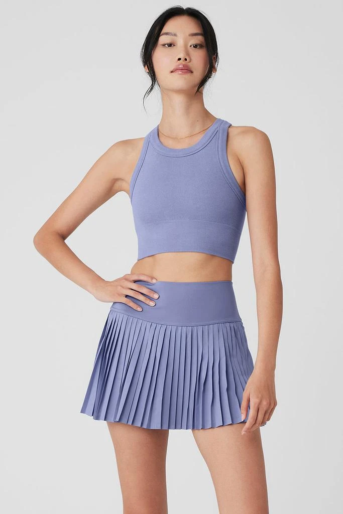 Alo Seamless Delight High Neck Bra - Lilac Blue 1