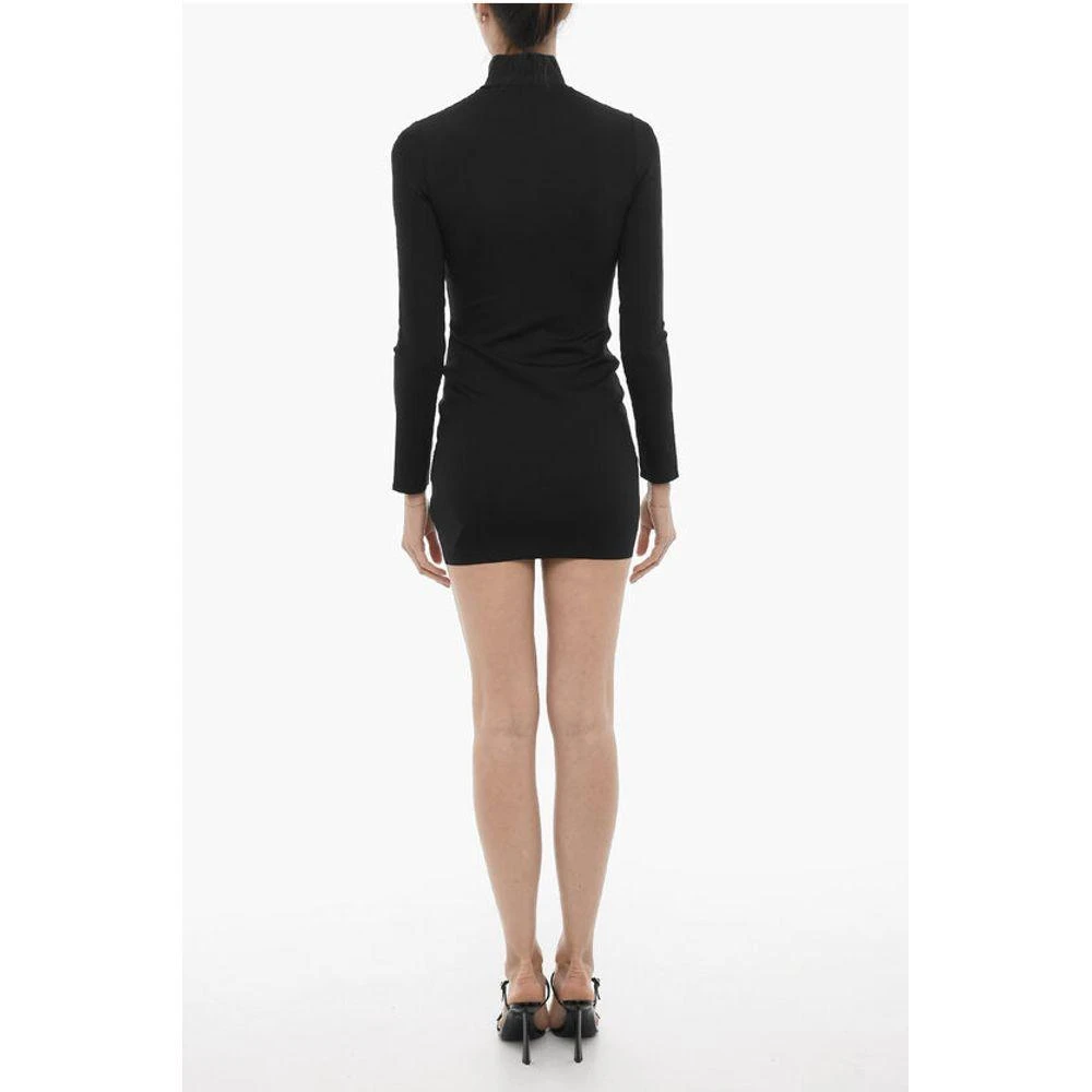 Off-White Off- Long Sleeved Stretch Nylon Bodycon Women's Dress 2