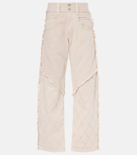 Isabel Marant Shanila patchwork wide-leg jeans 1