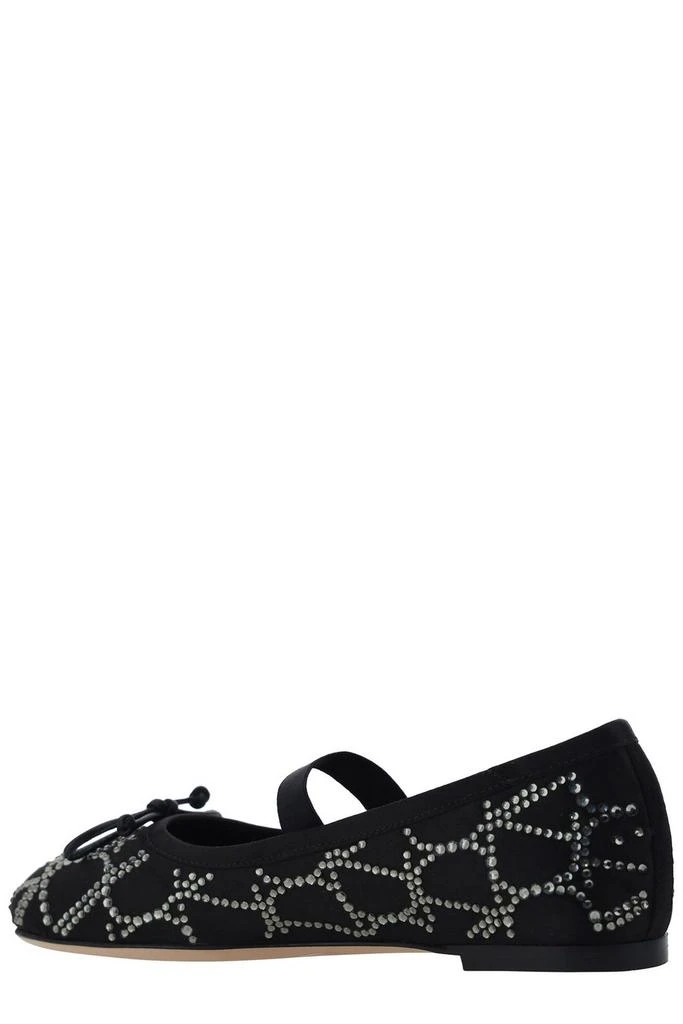 Valentino Valentino	Toile Iconographe Bow Detailed Ballerina Shoes 3