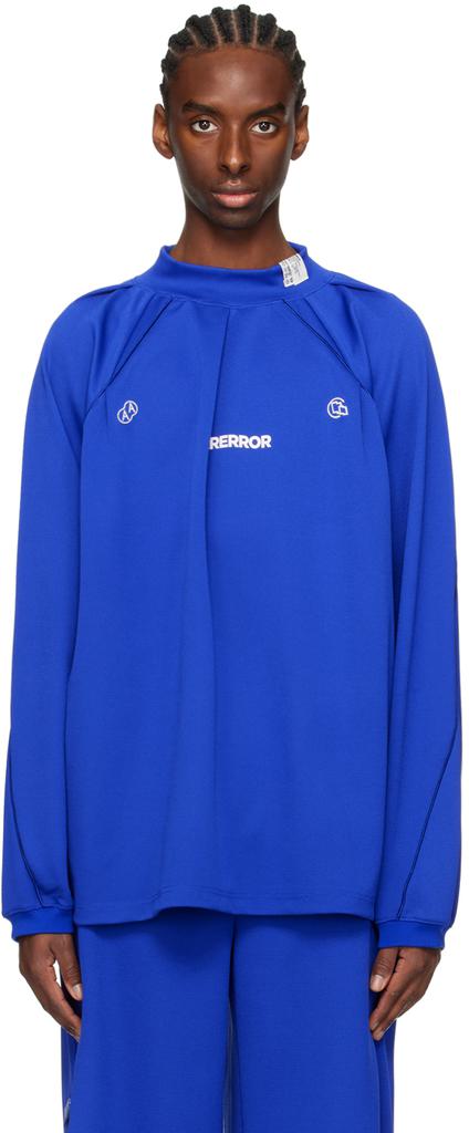 ADER ERROR ブルー Sig TRS Tag 01 シャツ ADER error Blue TRS Tag 01 T-shirt ADER error