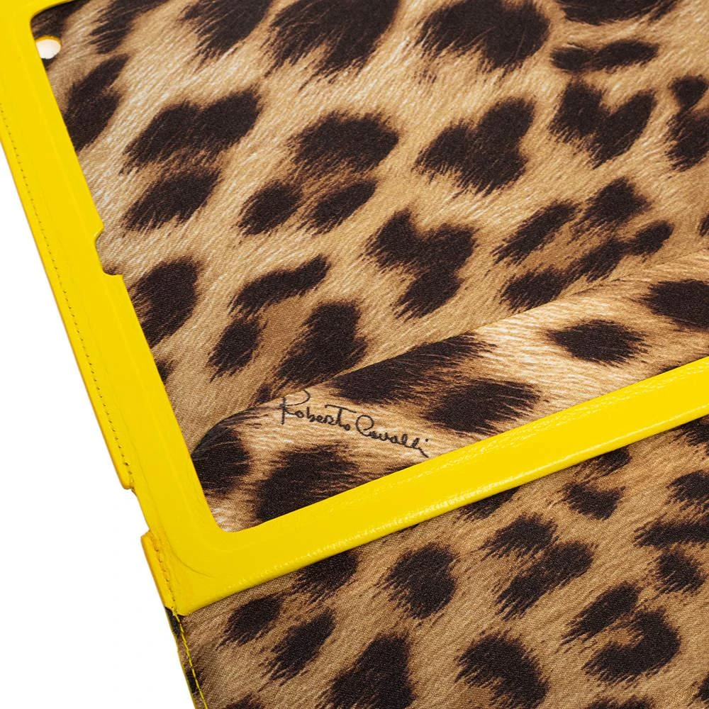 Roberto Cavalli Roberto Cavalli Yellow Leather Logo Buckle Detail Tablet Case 10