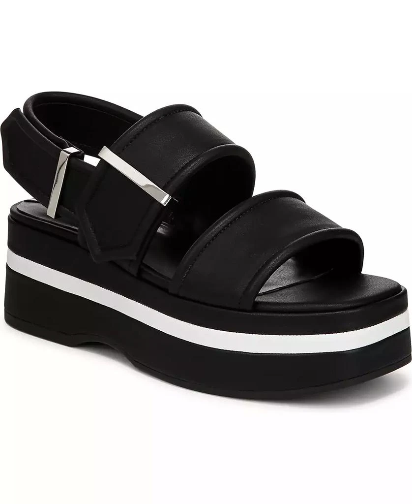 Franco Sarto Piper Square Toe Slingback Platform Sandals 1
