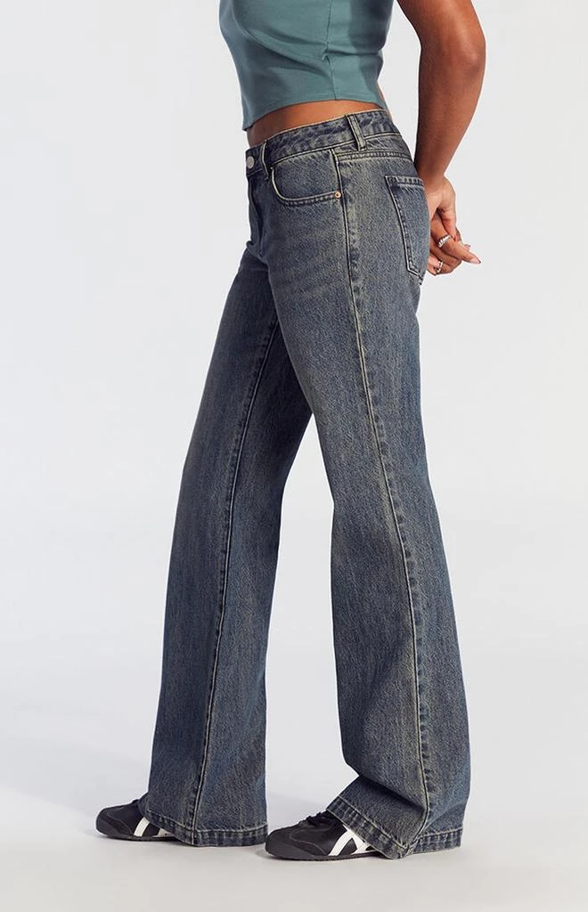 PacSun Dark Indigo Low Rise Bootcut Jeans 4