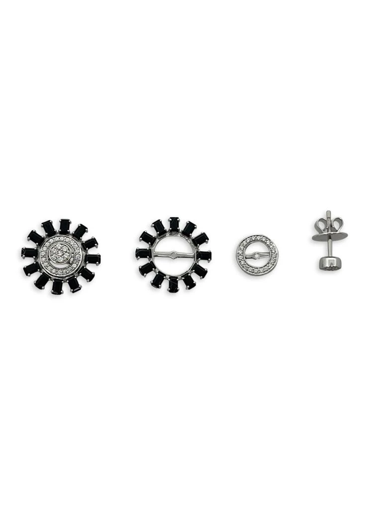 HUEB Bestow 18K White Gold, Black Onyx 
Diamond 2-In-1 Stud Earrings