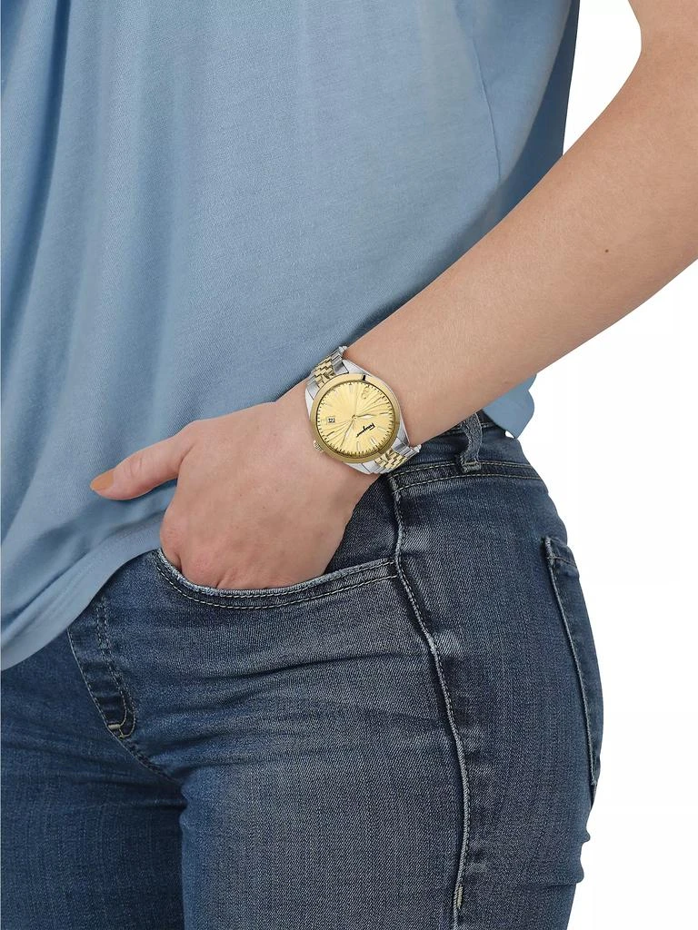Salvatore Ferragamo Idillio Chronograph Stainless Steel Bracelet Watch 2