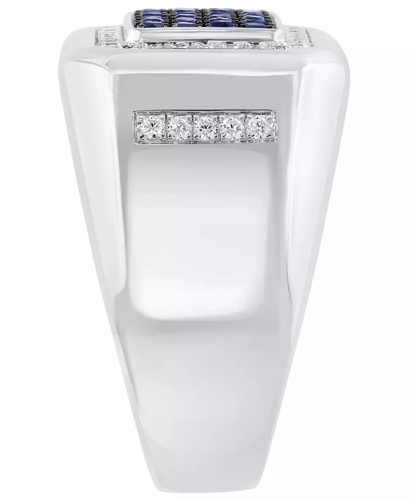 Effy Sapphire (3/4 ct. t.w.) and White Zircon (5/8 ct. t.w.) Ring in Sterling Silver 3