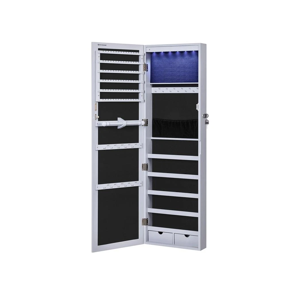 Hivvago 6 LEDs Jewelry Armoire