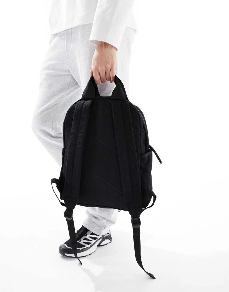 ASOS ASOS DESIGN square canvas backpack in black 3