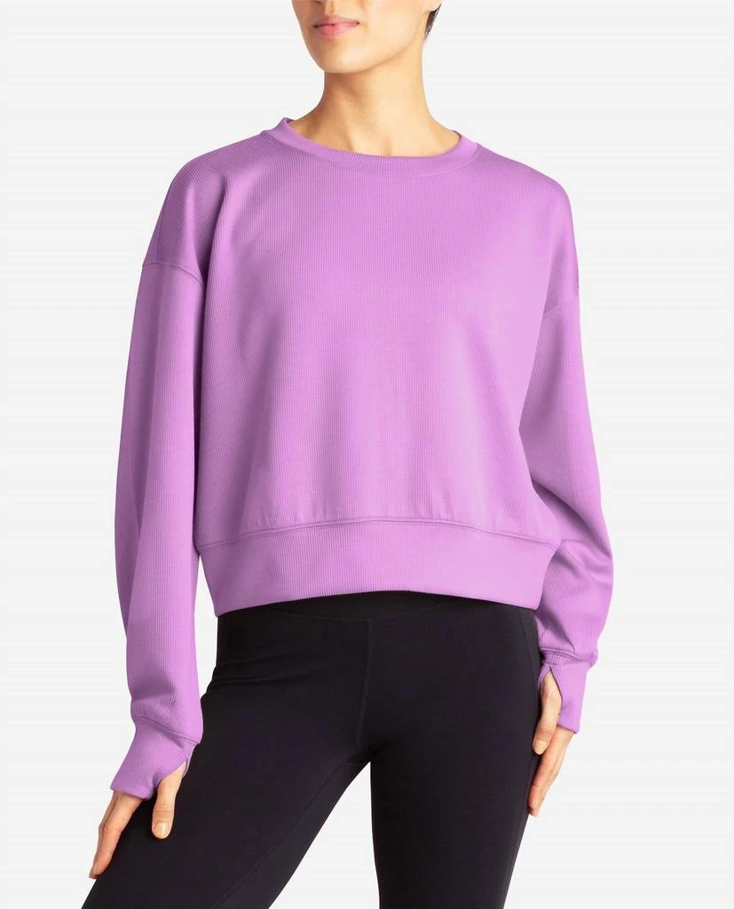 Danskin Danskin - Scuba Rib Luxury Sweatshirt 1
