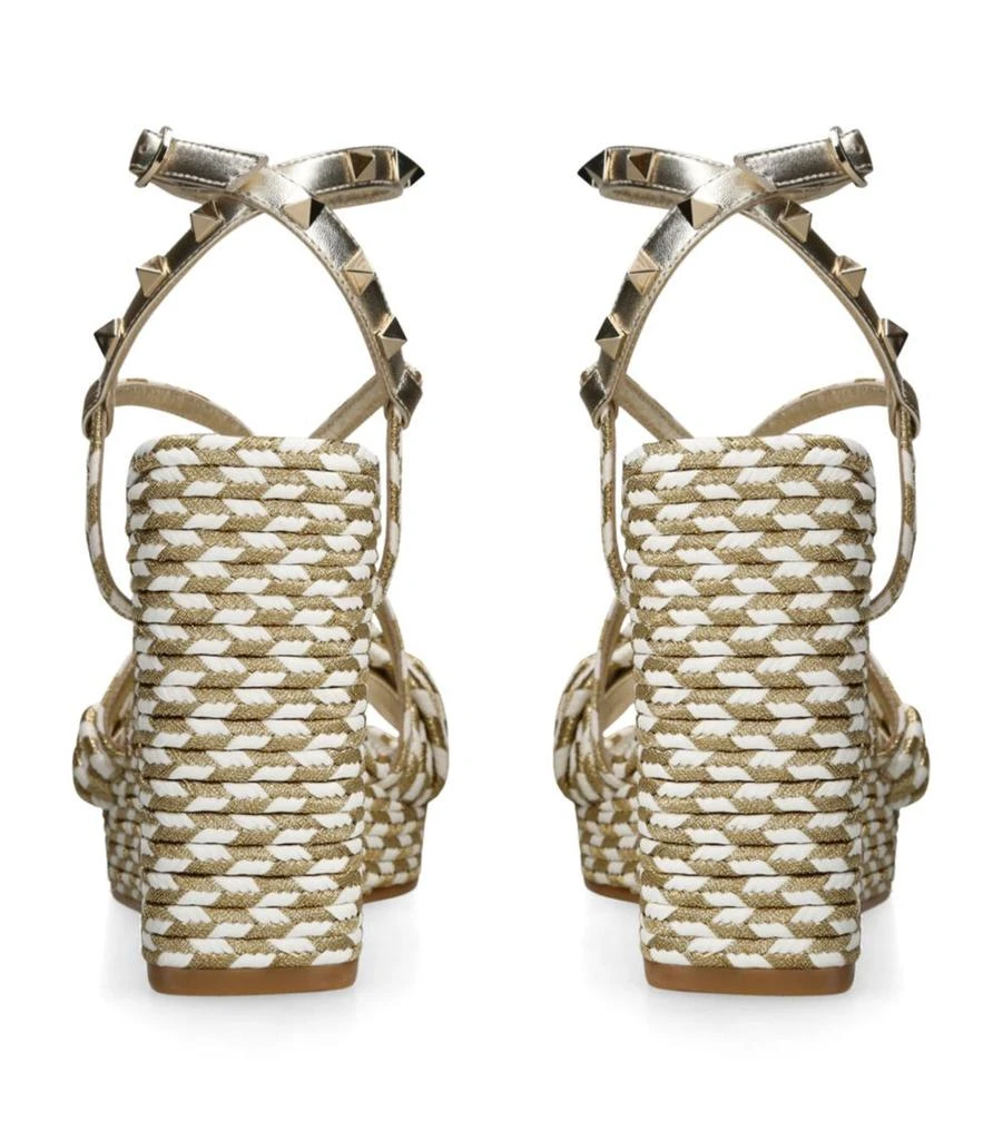 Valentino Rockstud Torchon Espadrille Wedges 115 2
