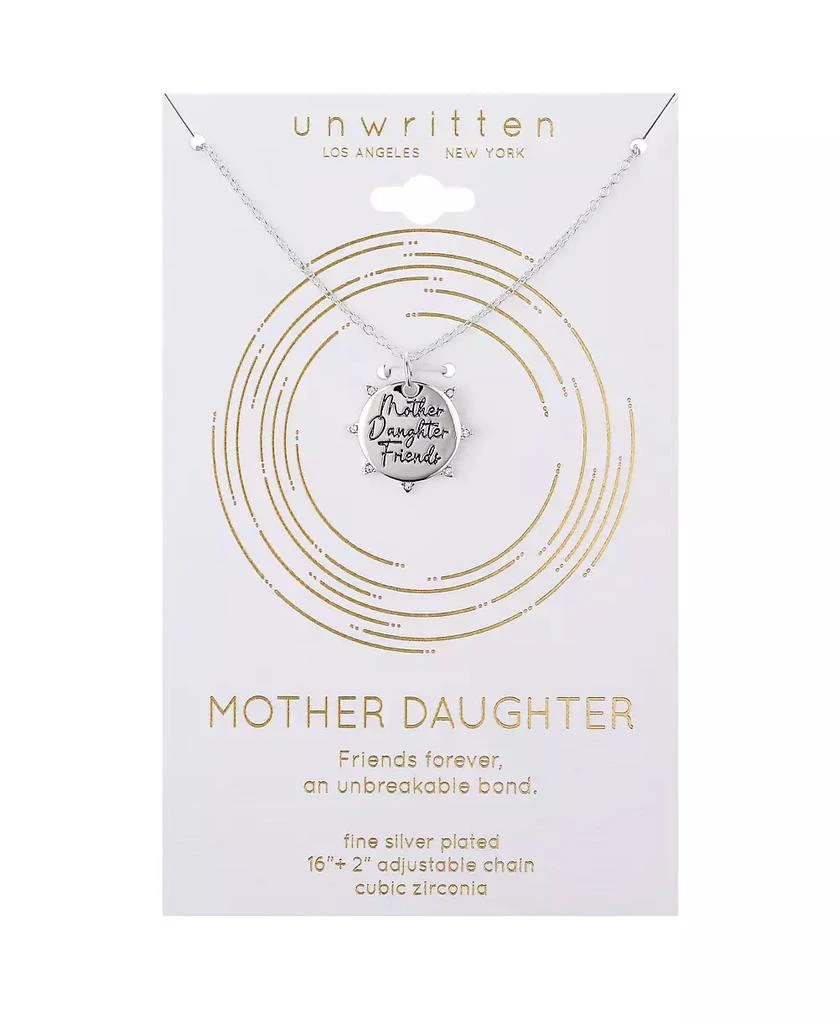Unwritten Red Crystal Mother Daughter Friends Pendant Necklace 3