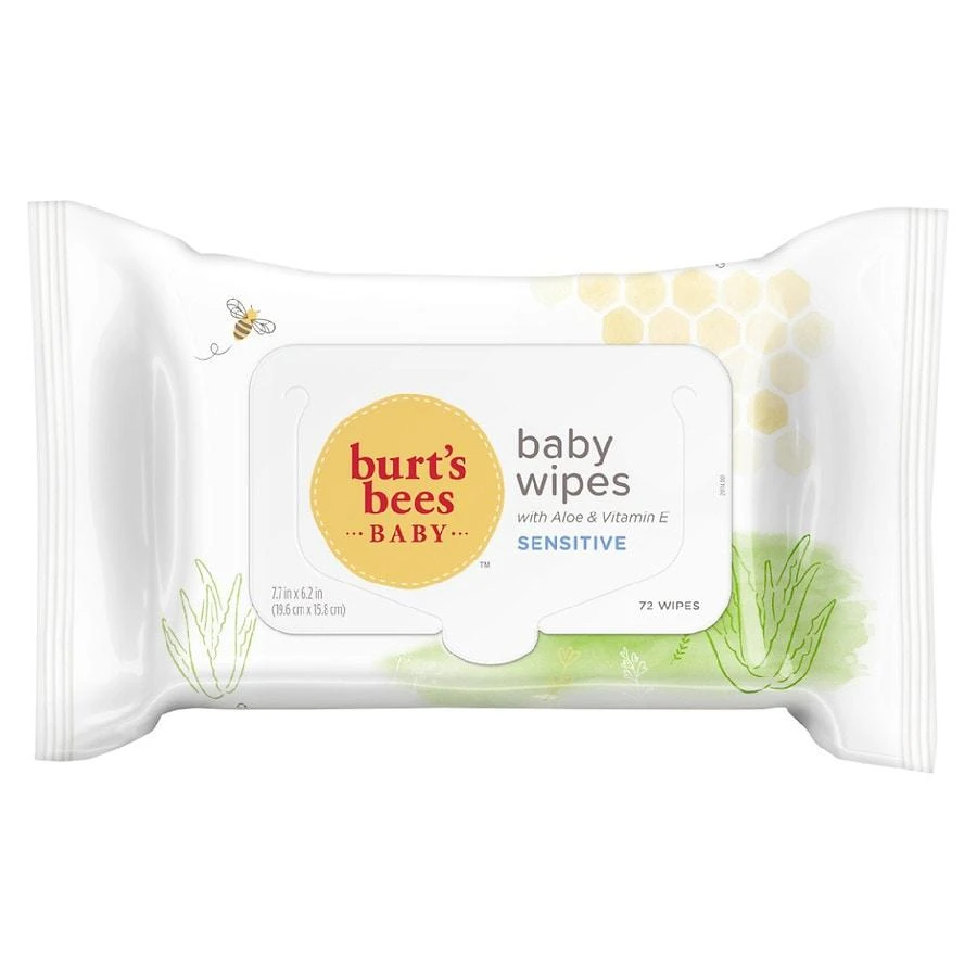 Burt
s Bees Baby Wipes for Sensitive Skin with Aloe and Vitamin E Fragrance-Free, 72