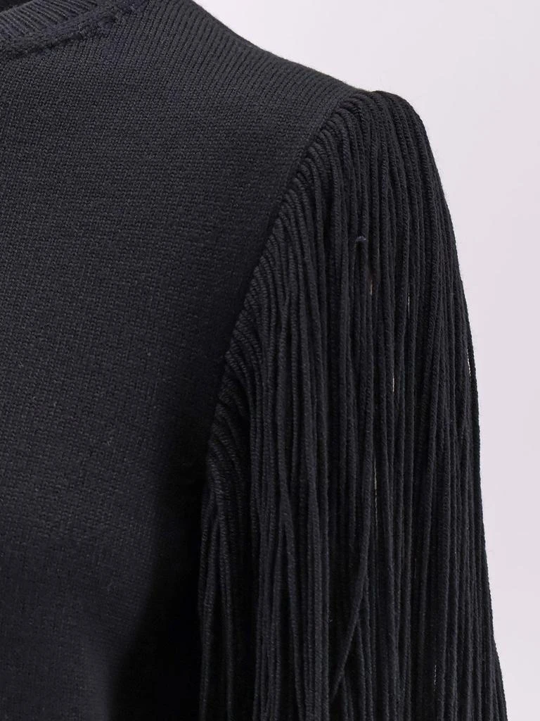Alaia Wool sweater with fringes detail 4