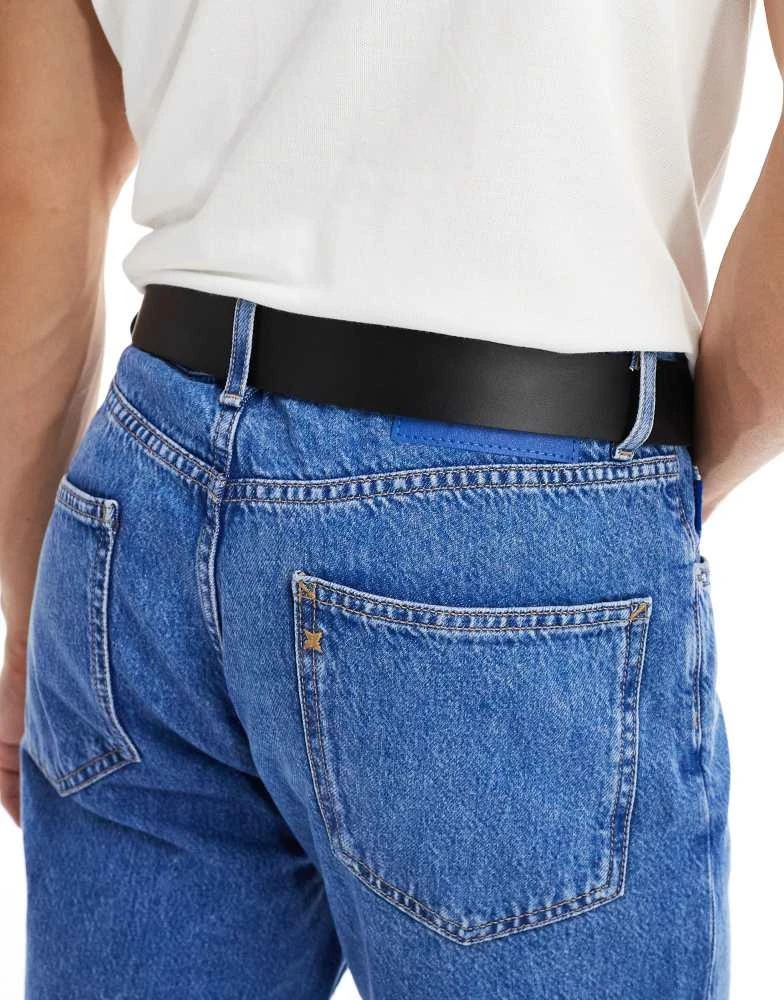 BOSS by Hugo Boss BOSS joris belt in black leather 3