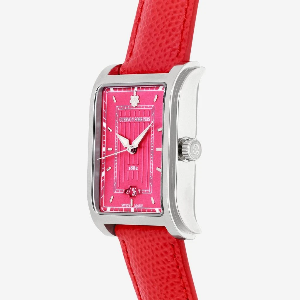 CUERVO Y SOBRINOS Cuervo Y Sobrinos Prominente Caramelo Stainless Steel 32 x 43mm Automatic Ladies Watch 1015.1BX 2