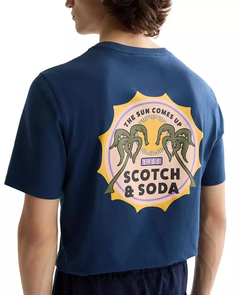 Scotch & Soda Men's Short Sleeve Double Graphic Crewneck T-Shirt 3