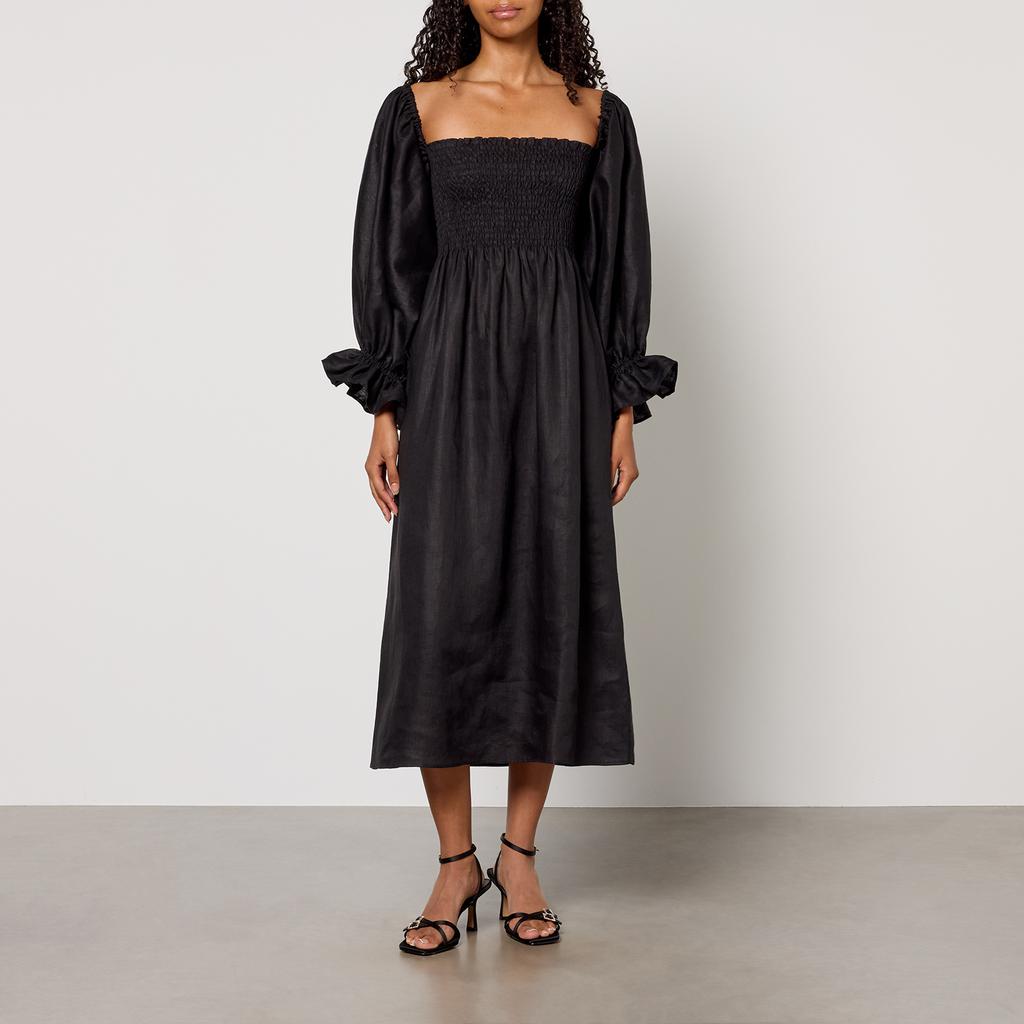 Sleeper Sleeper Atlanta Linen Midi Dress