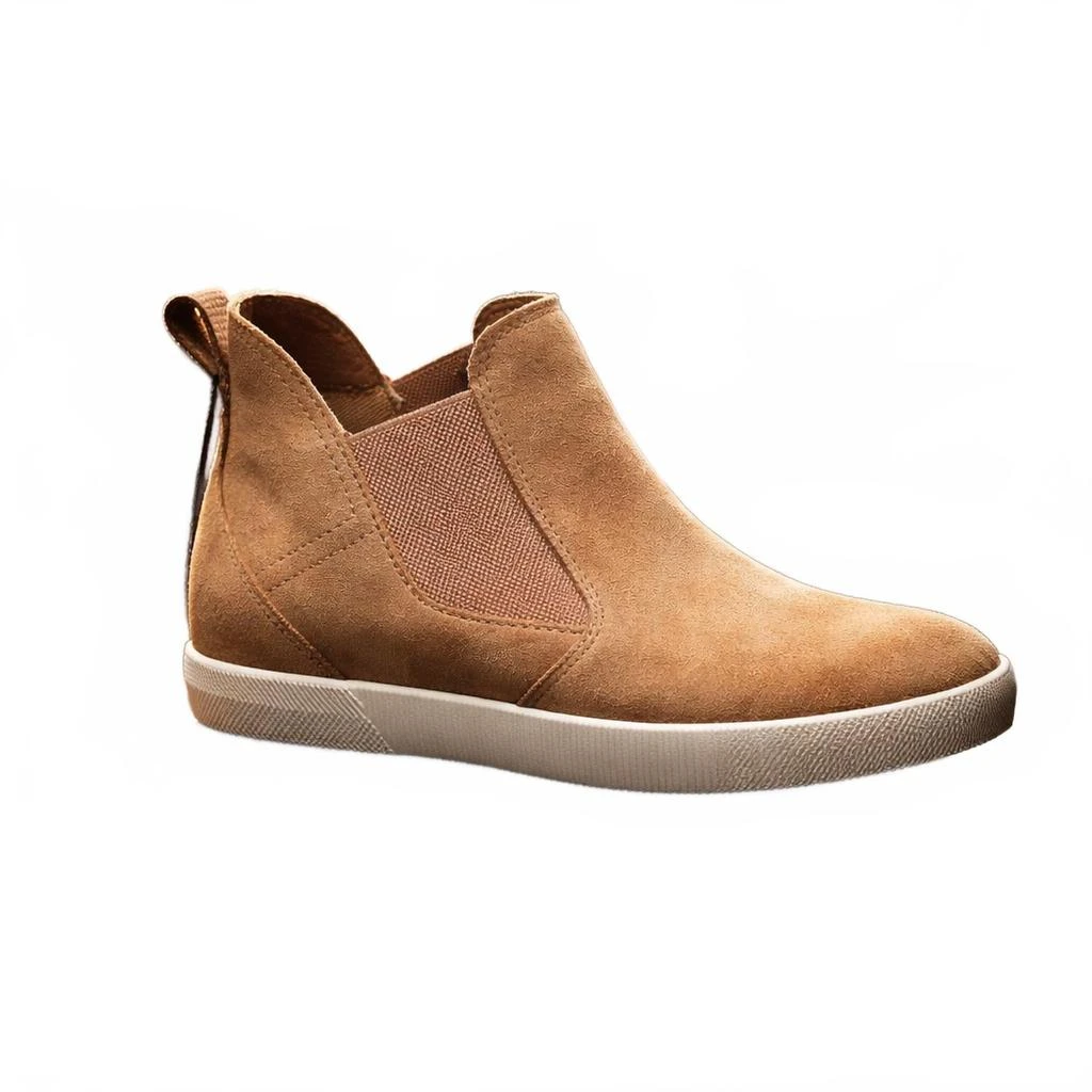 SOREL Women
s Out N About Slip On Wedge Boot In Tawny Buff, Chalk