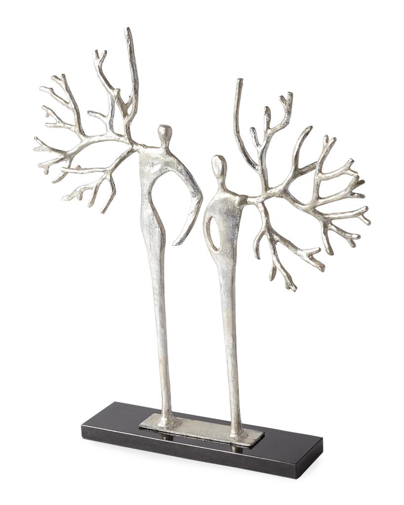 William D Scott Branch Man and Woman Sculpture