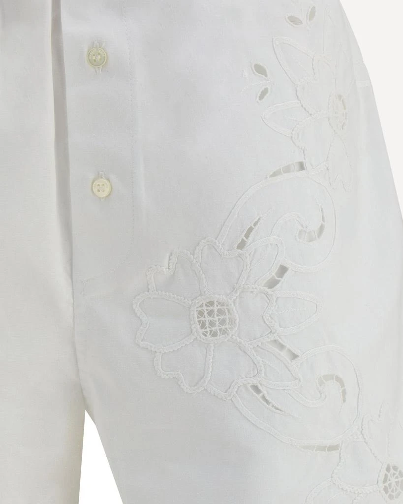 MARINE SERRE Linen Shorts 4