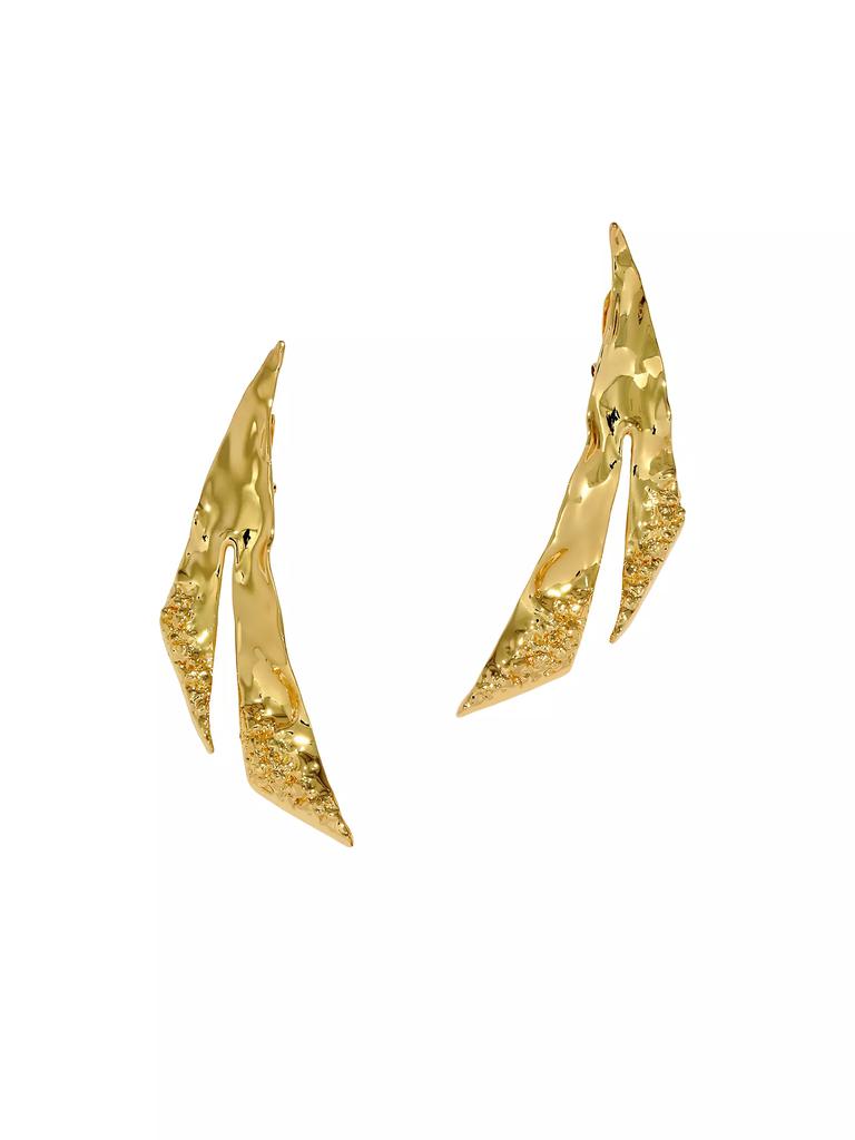 Alexis Bittar Brut 14K-Gold-Plated Angular Drop Earrings