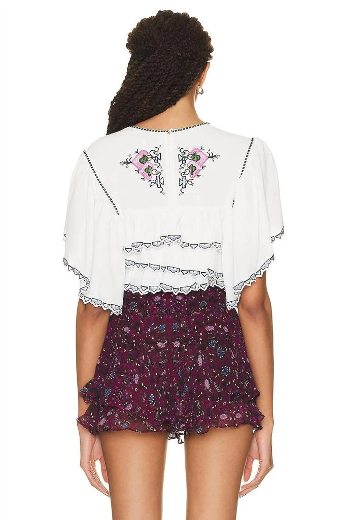 Isabel Marant Isabel Marant - Sana Embroidered Crop Top 3
