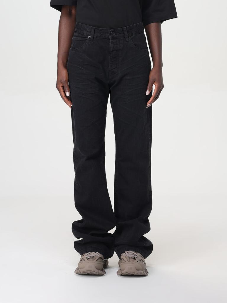 【送料&関税込】Balenciaga Five Pocket Jeans With Ripped Hem Balenciaga White Five Pocket Jeans With Ripped Hem In Cotton