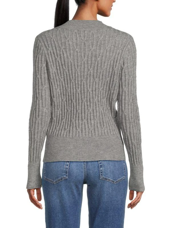 NANETTE nanette lepore Embellished Cable Knit Sweater 2