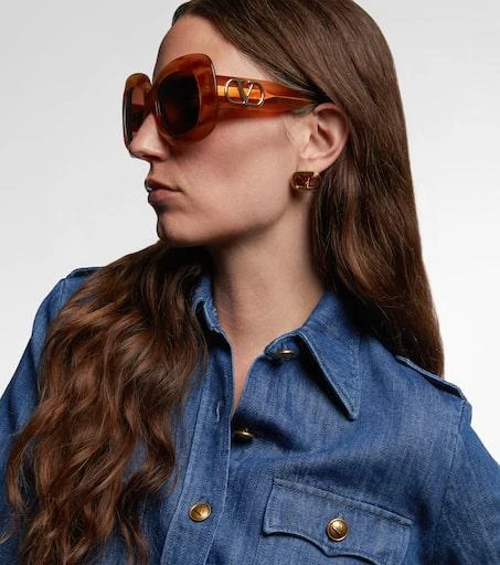 Valentino VLogo square sunglasses 6