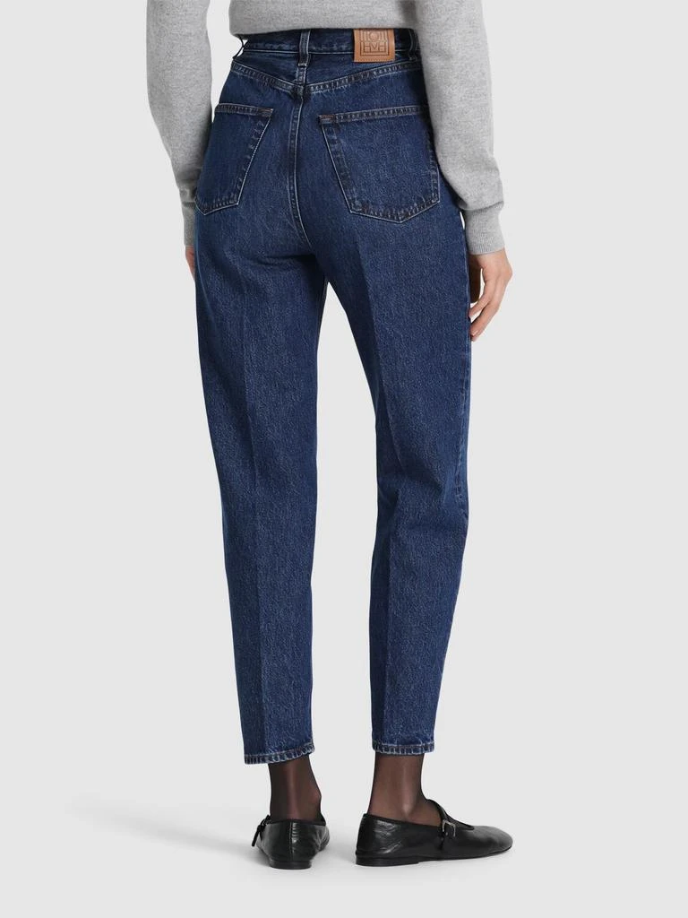 Totême High Rise Tapered Organic Cotton Jeans 2