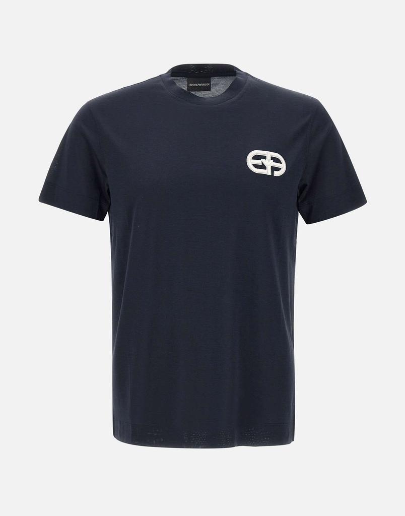 Emporio Armani Cotton and lyocell t-shirt