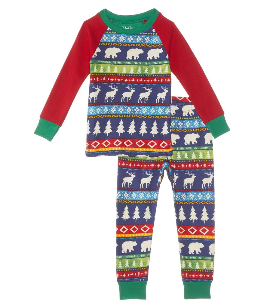 Hatley Kids Painted Fair Isle Raglan Cotton Pajama Set (Toddler/Little Kids/Big Kids)