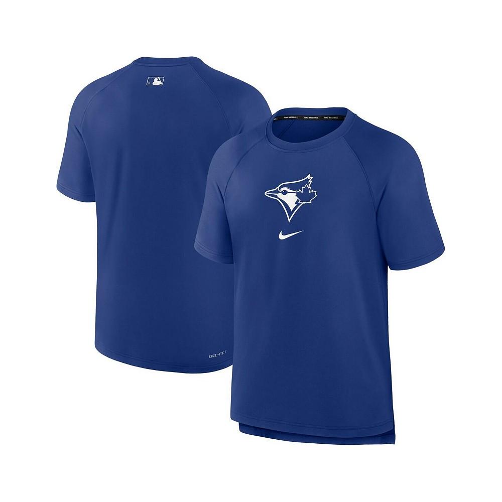Nike Men's Royal Toronto Blue Jays Authentic Collection Pregame Raglan Performance T-Shirt