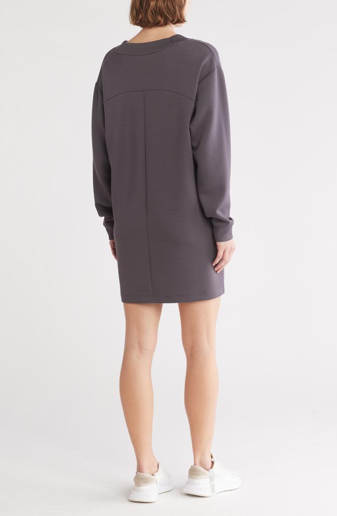 Zella Whisper Knit V-Neck T-Shirt Dress