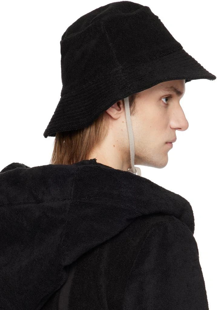 Rick Owens Black Beach Bucket Hat 3