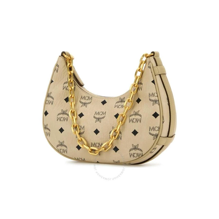 MCM Mcm Aren Crescent Hobo Bag In Visetos 2