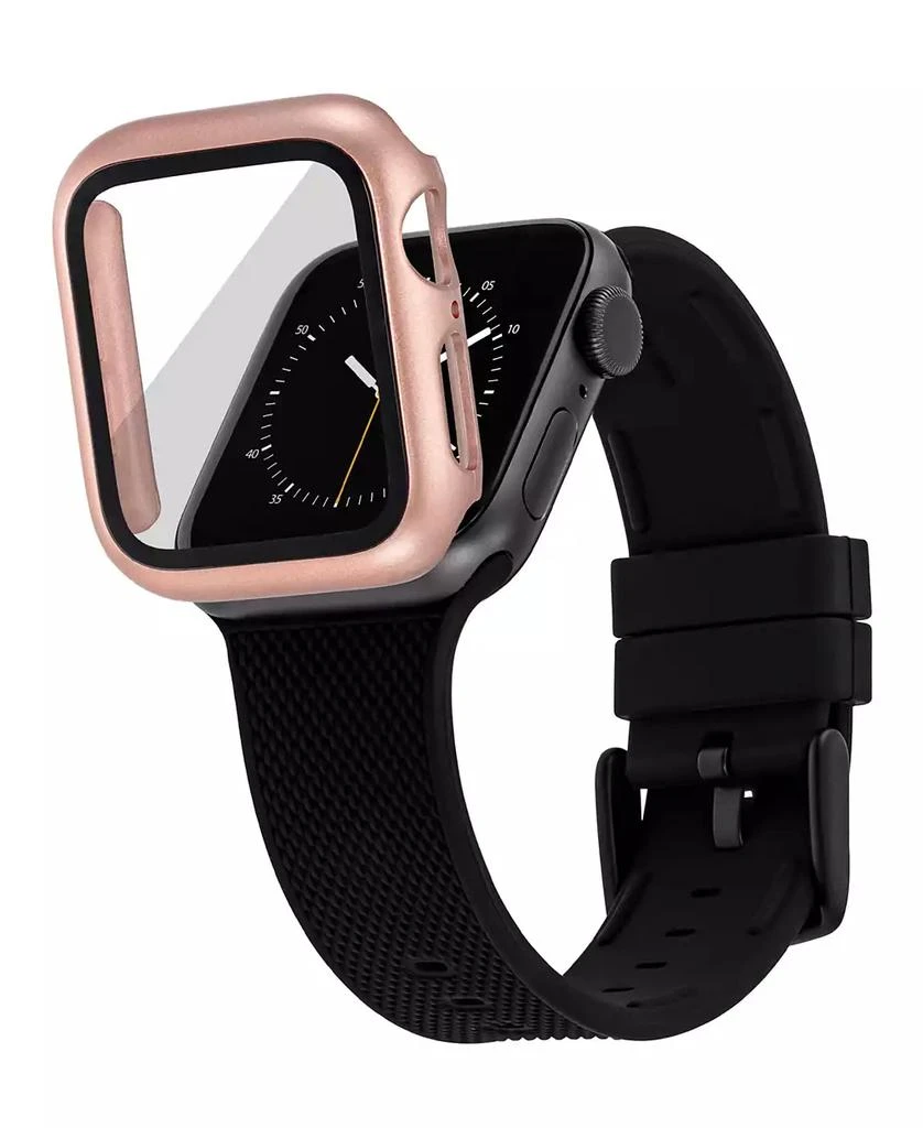 WITHit Rose Gold-Tone Protective Glass with Integrated Protective Case designed for 45mm Apple Watch® 4