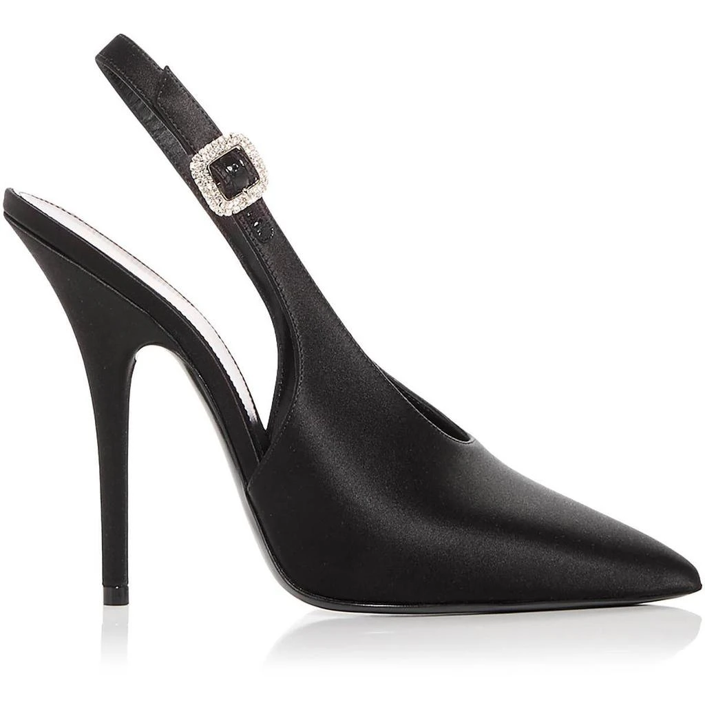 Yves Saint Laurent Womens Pointed Toe Ankle Strap Slingback Heels 2