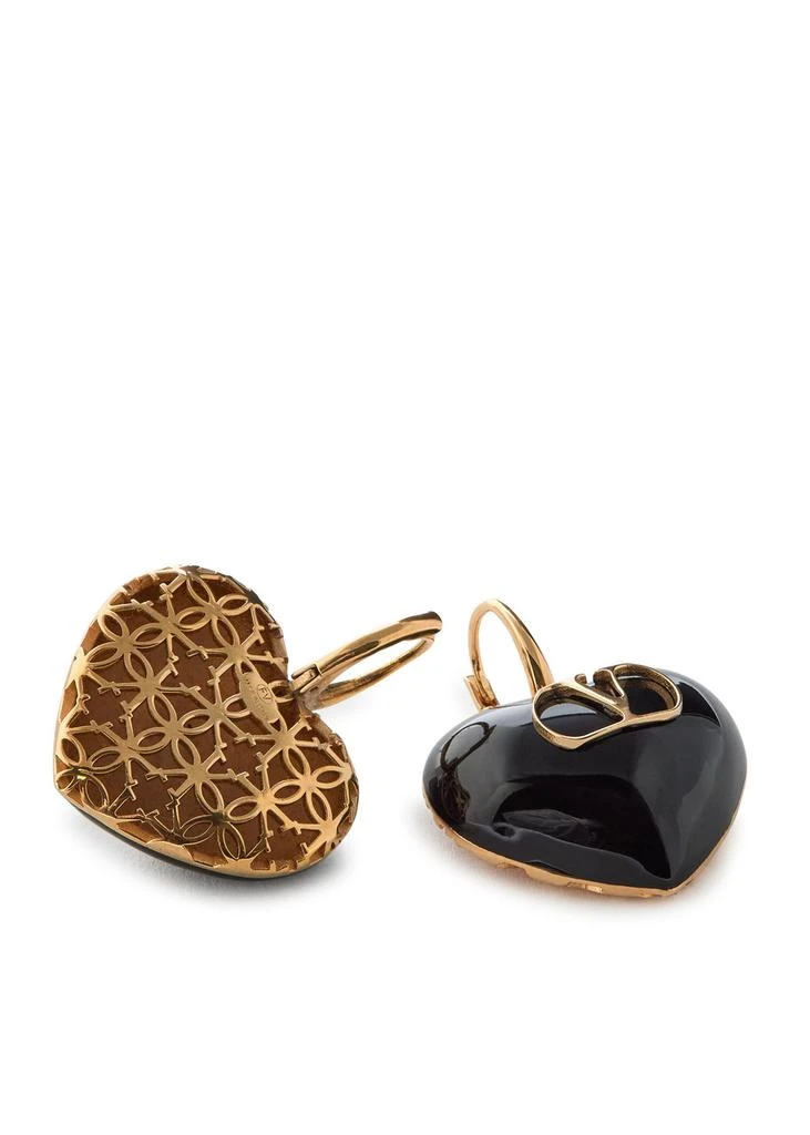 Valentino Coeur Royal enamelled heart earrings 2