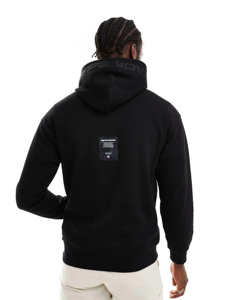 AAPE Aape By A Bathing Ape Clover hoodie in black 4