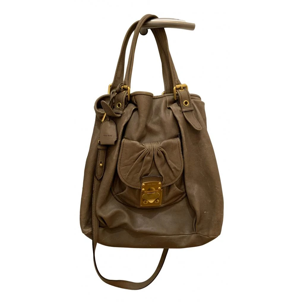 Miu Miu Miu Miu Matelassé leather tote 1