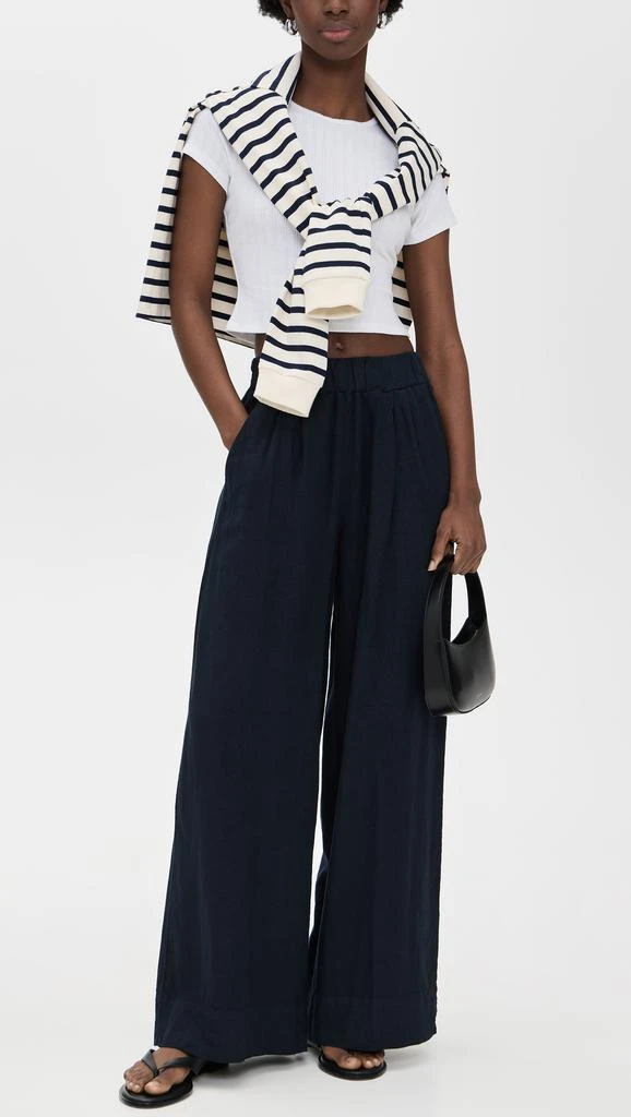Stateside Linen Wide Leg Pull-On Pants 4