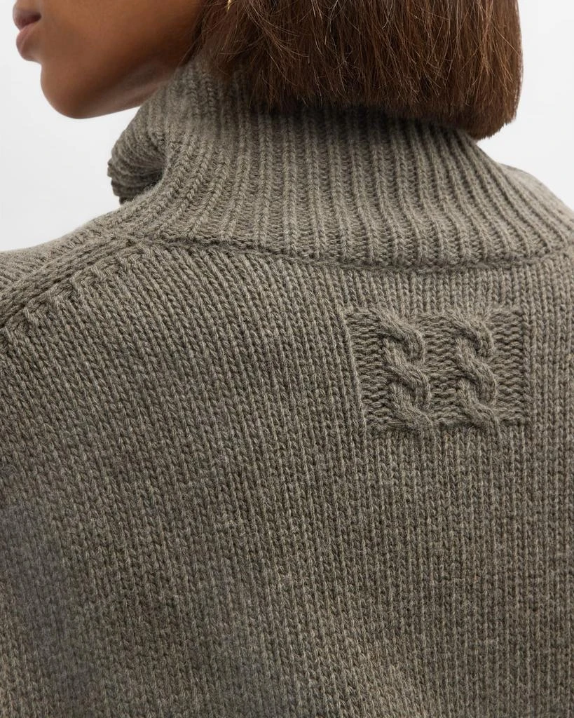 Nili Lotan Omaira Funnel-Neck Wool Sweater 7