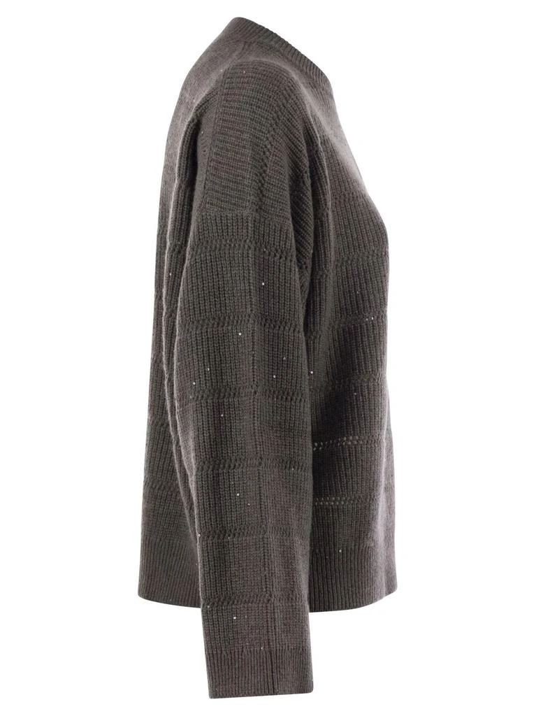 Brunello Cucinelli Brunello Cucinelli Long-Sleeved Ribbed Sweater 3