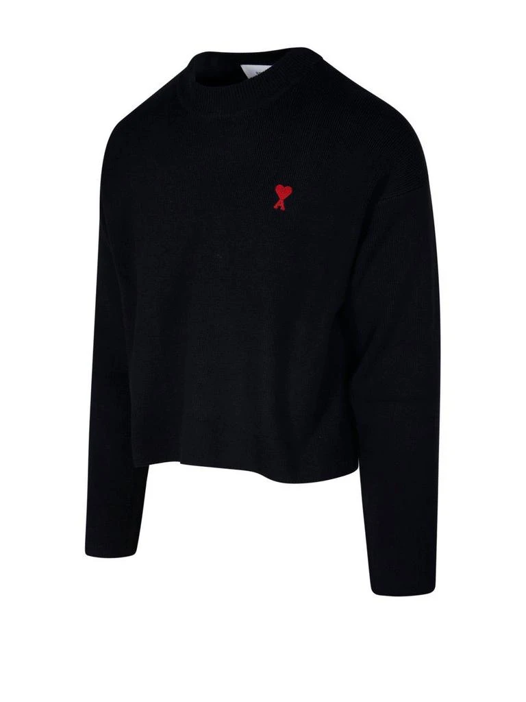 Ami Alexandre Mattiussi Logo Embroidered Knit Sweater 3