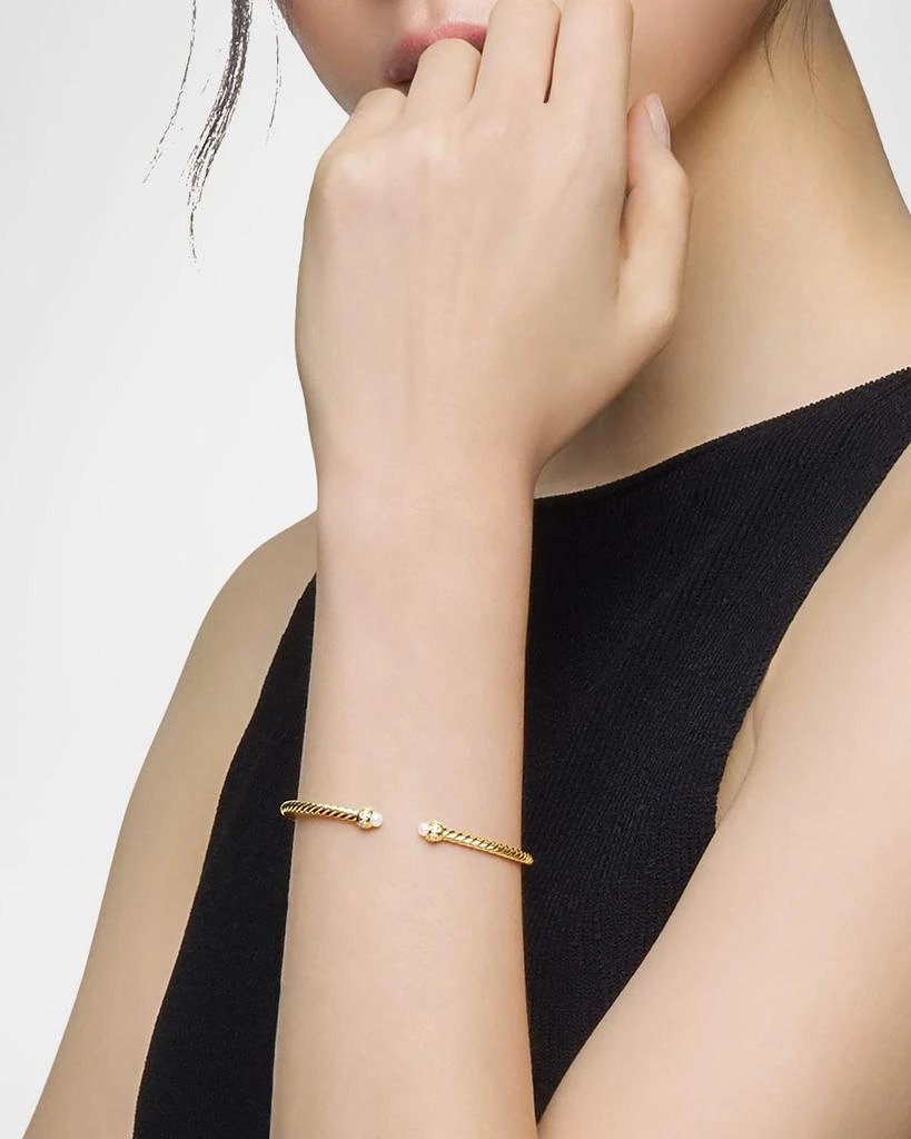 David Yurman Cablespira Bracelet with Gemstone in 18K Gold, 3mm 2