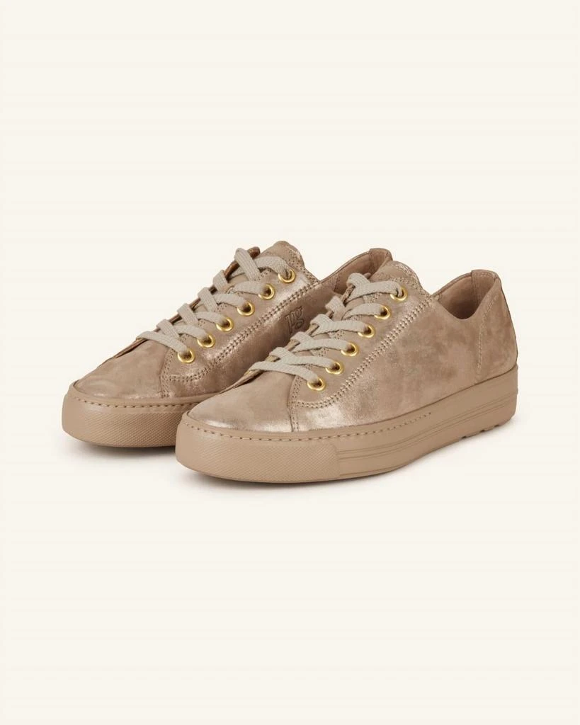 Paul Green Women's Hadley Sneaker In Champagne Glossy Antic 2