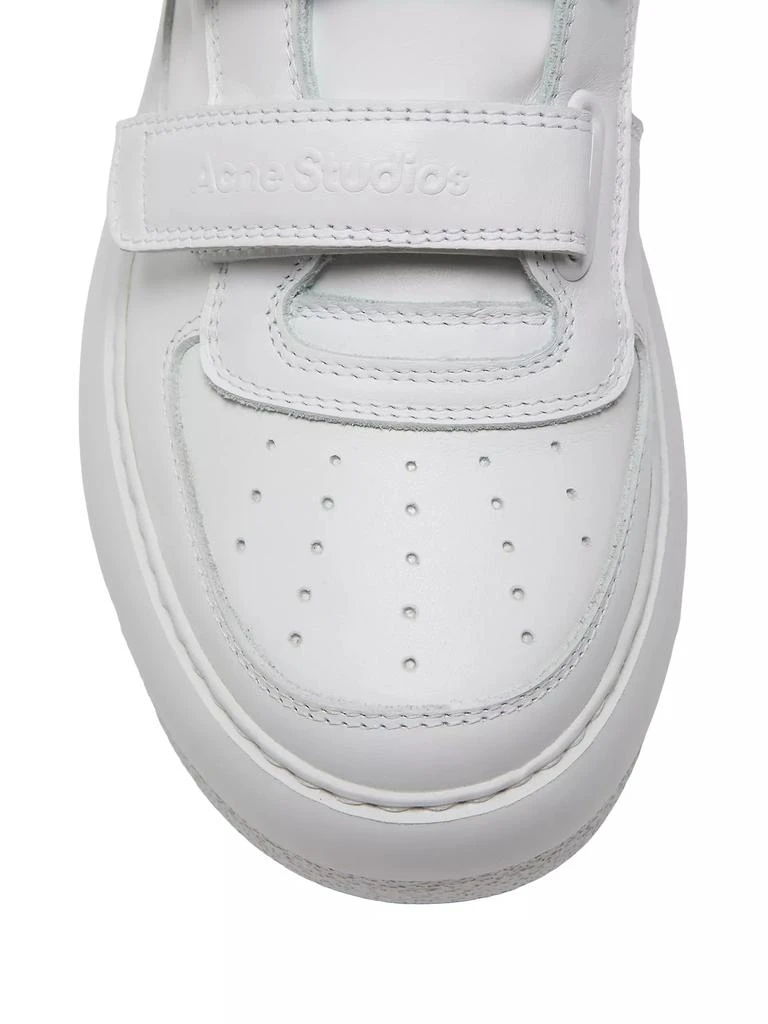 Acne Studios Steffey Leather Hook-and-Loop Sneakers 3