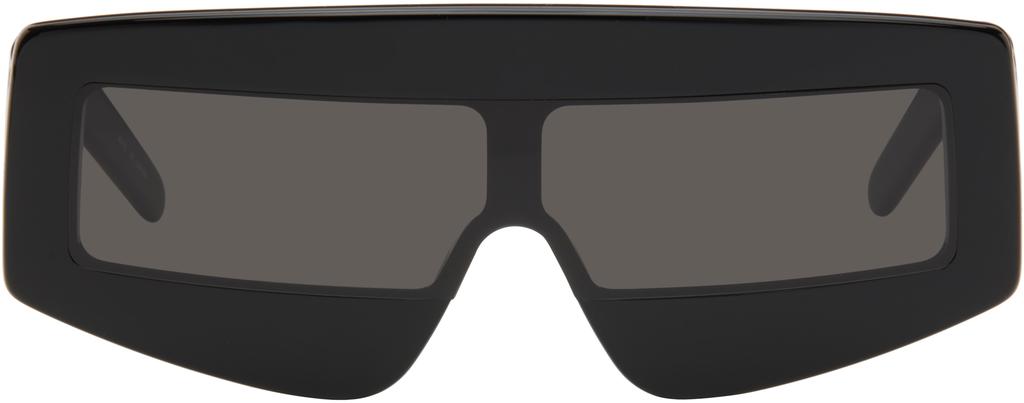 Rick Owens Black Porterville Davis Sunglasses - Sunglasses Rick Owens Black Porterville Davis Sunglasses - Sunglasses